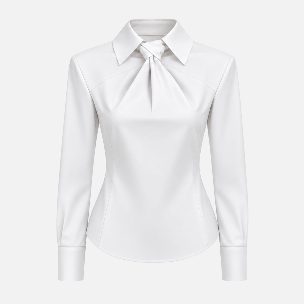 KNOTTED POPLIN SHIRT