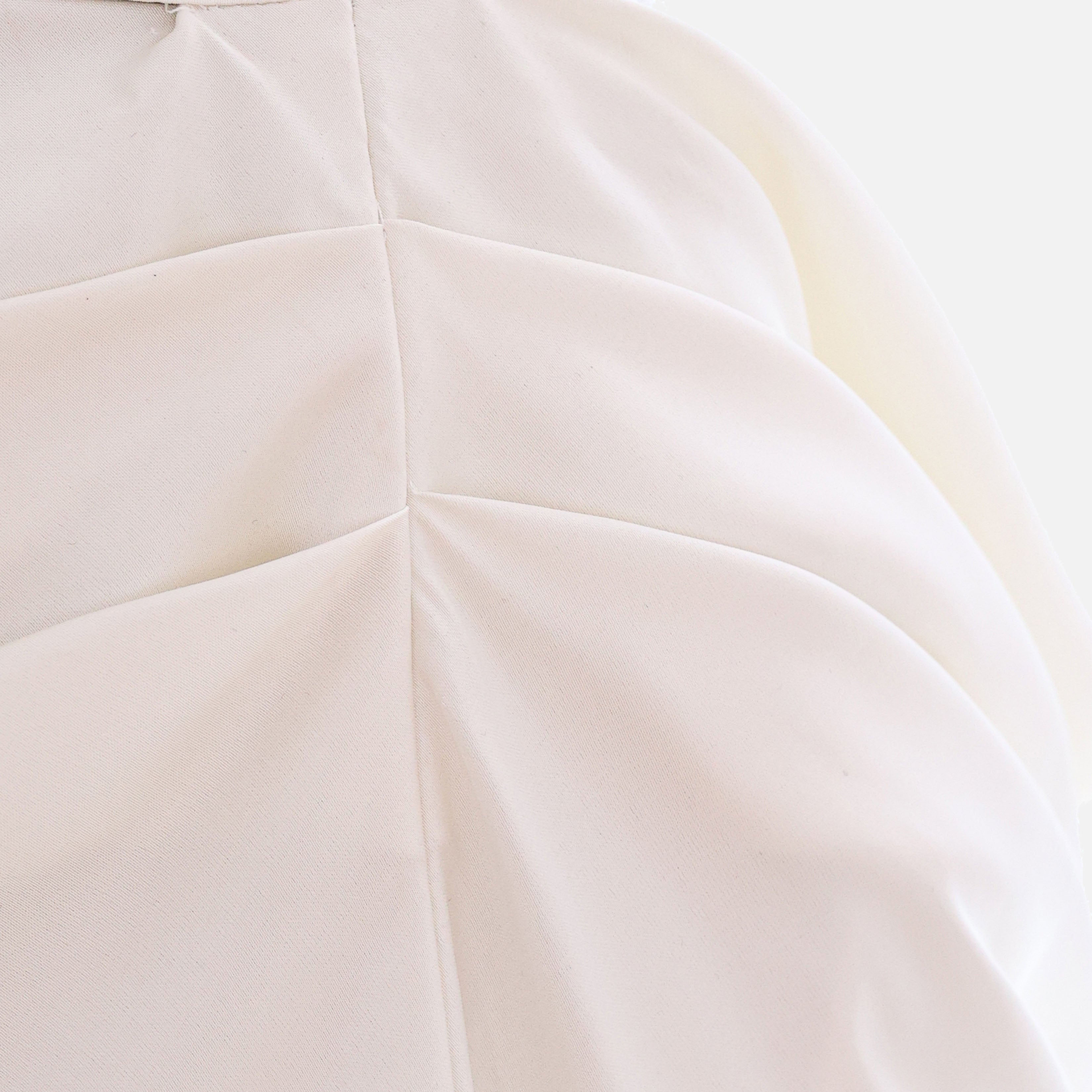 IVORY SILK MAXI SKIRT