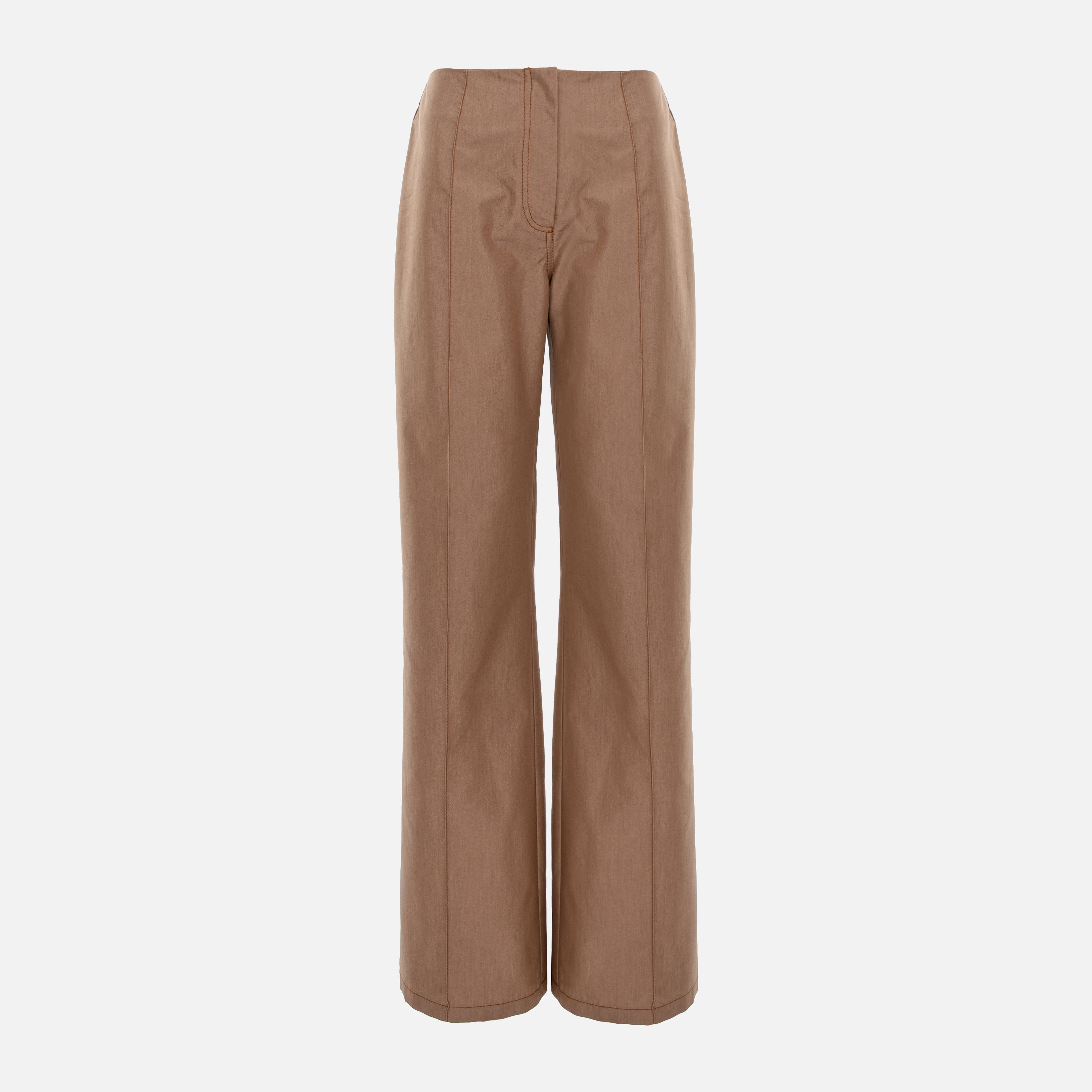 TAFFETA STRAIGHT TROUSERS