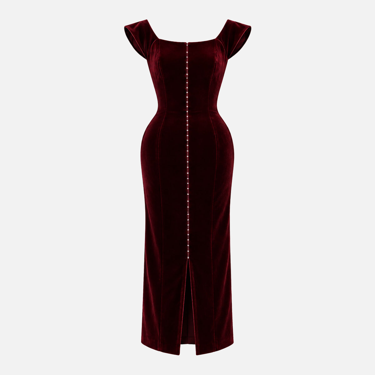 VICTORIAN-STYLE MIDI DRESS