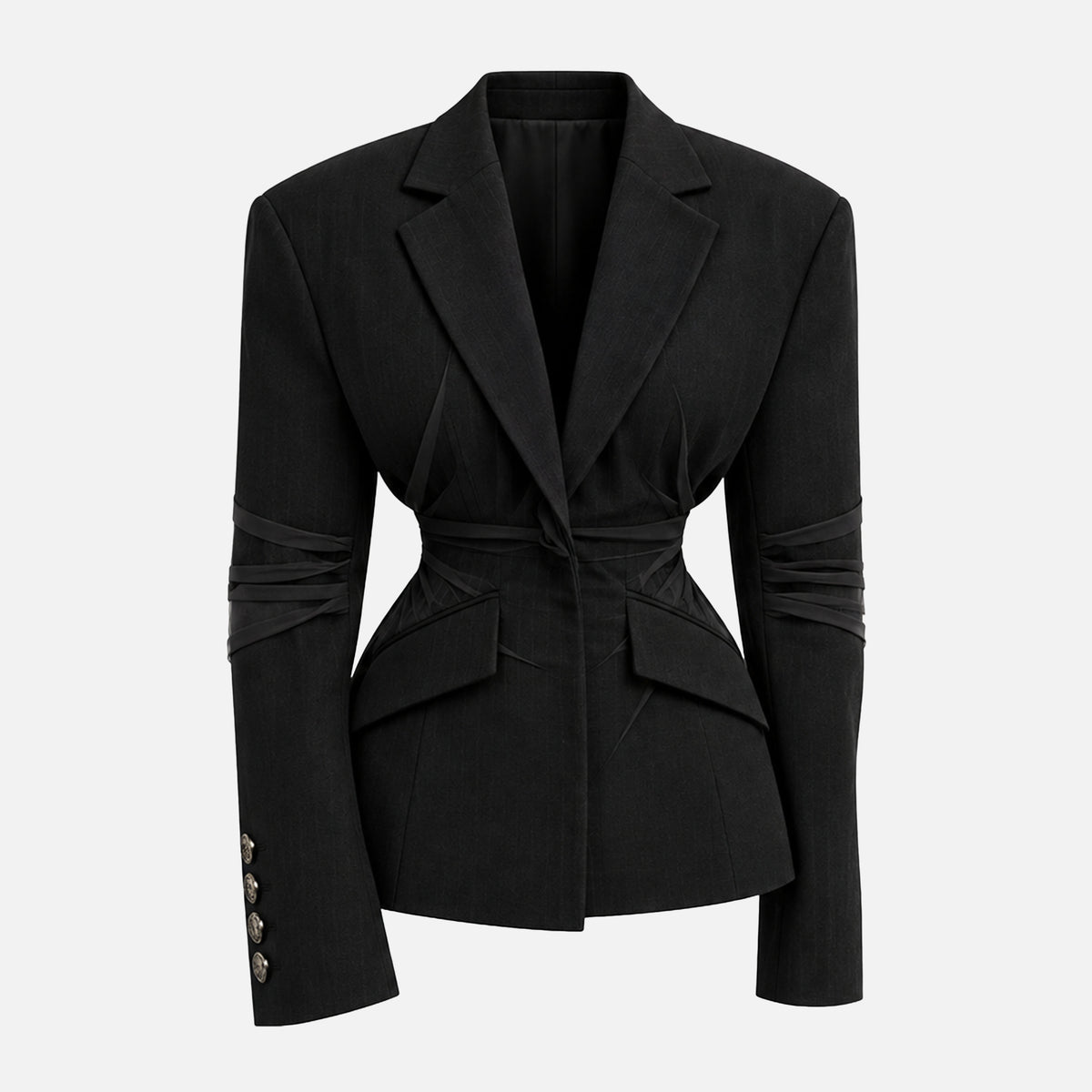 STRUCTURED SILK BLAZER