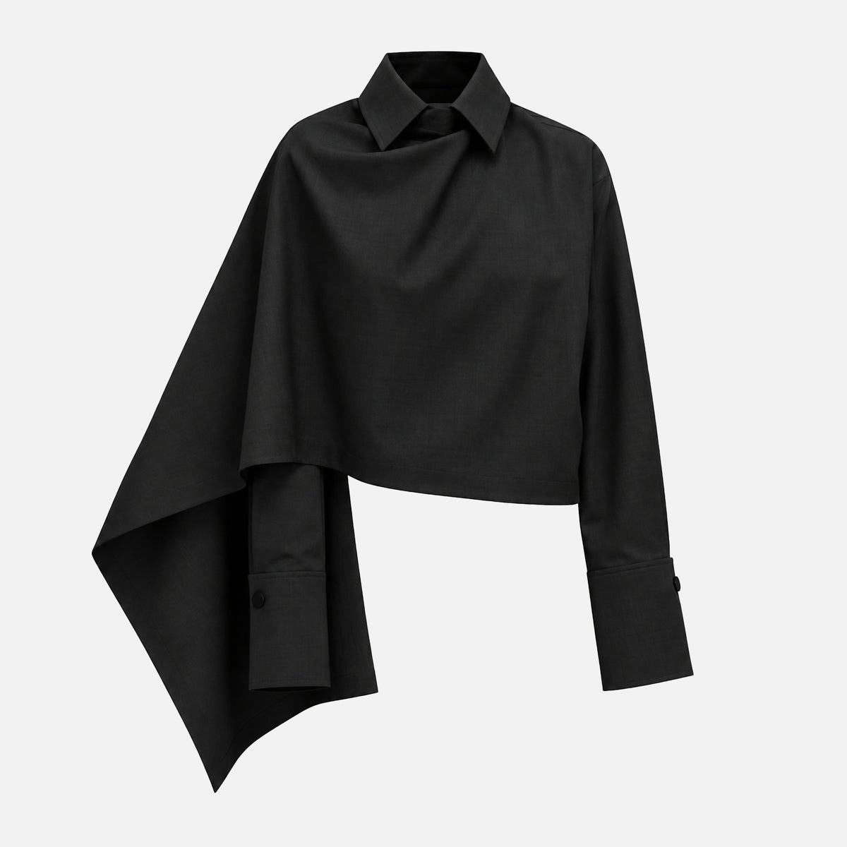 PREMIUM SILK ASYMMETRIC JACKET