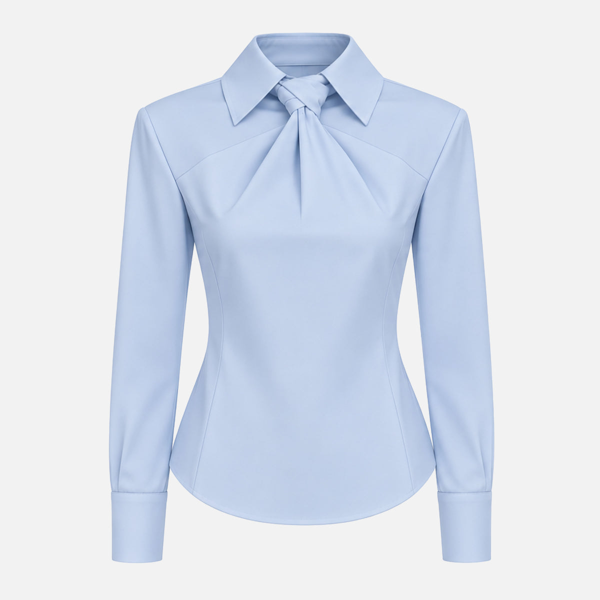 KNOTTED POPLIN SHIRT
