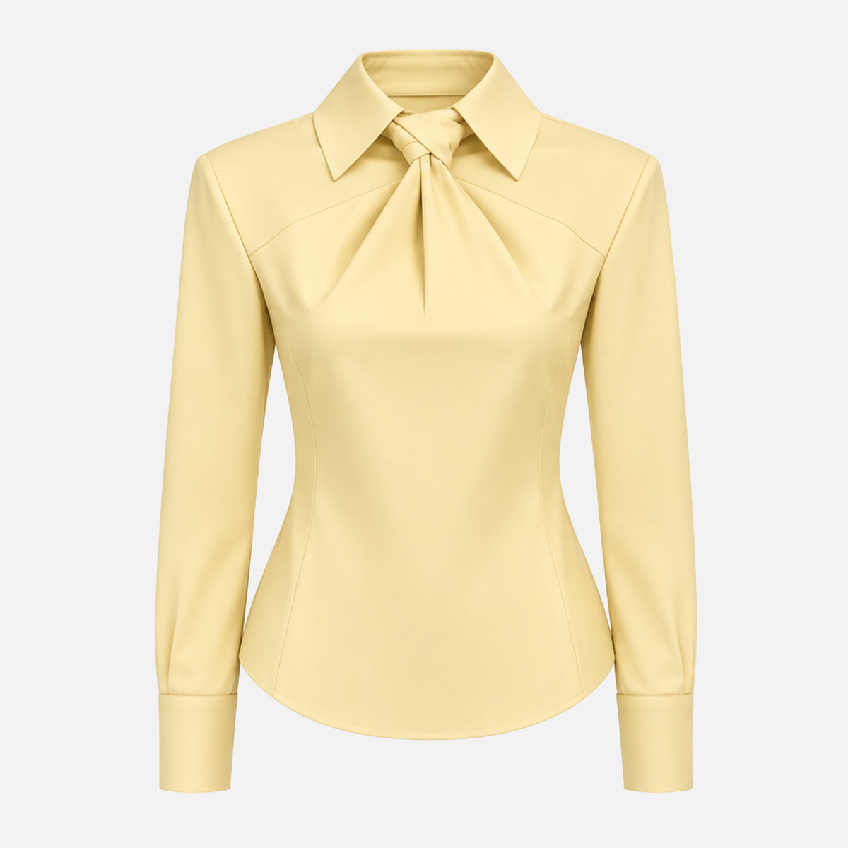 KNOTTED POPLIN SHIRT