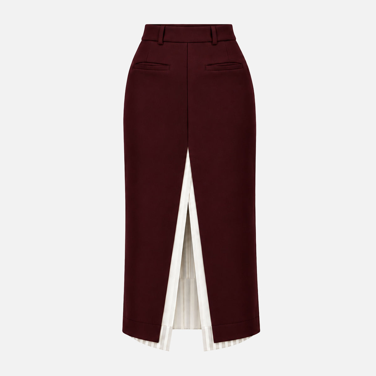 PREMIUM SILK MIDI SKIRT
