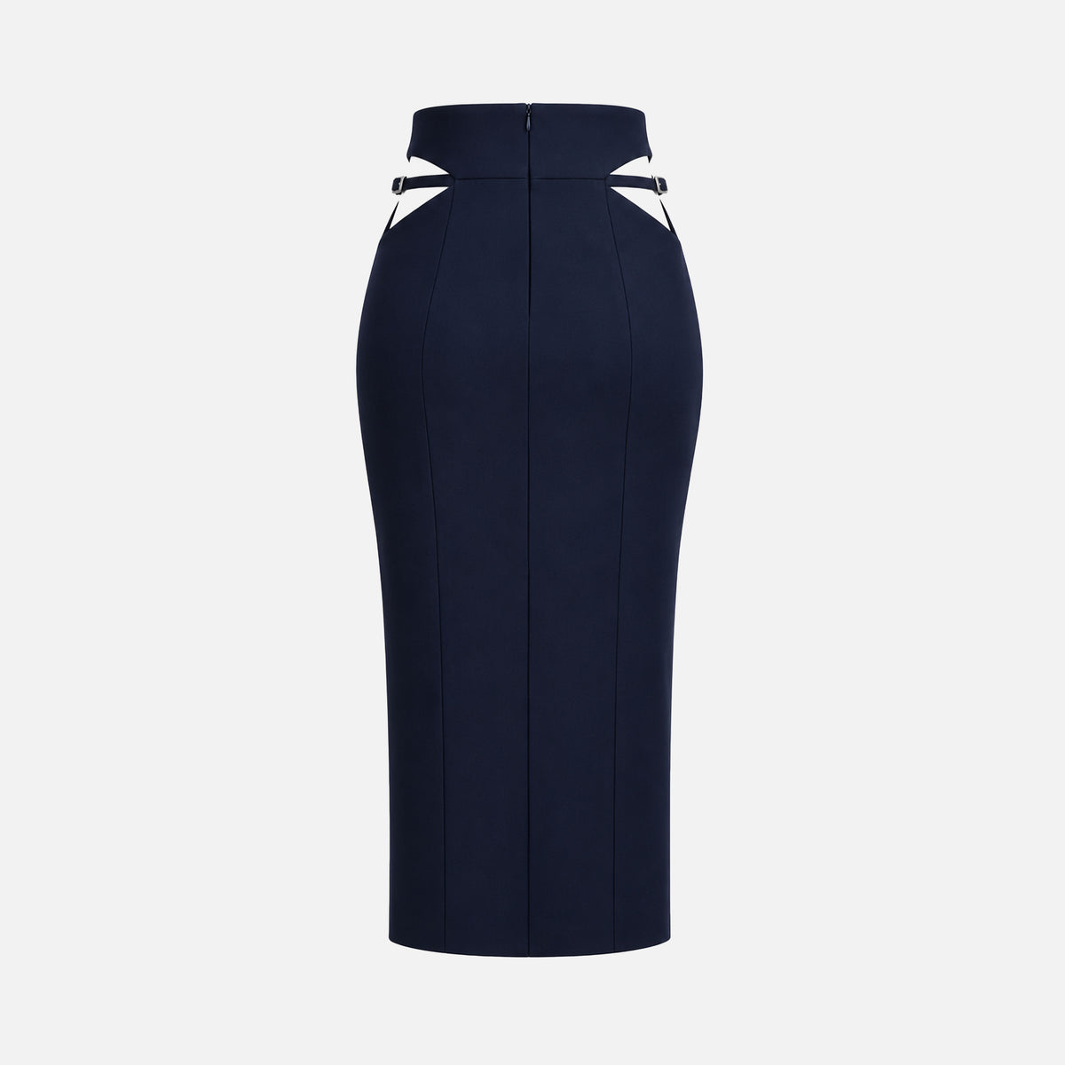 SILK MIDI SKIRT