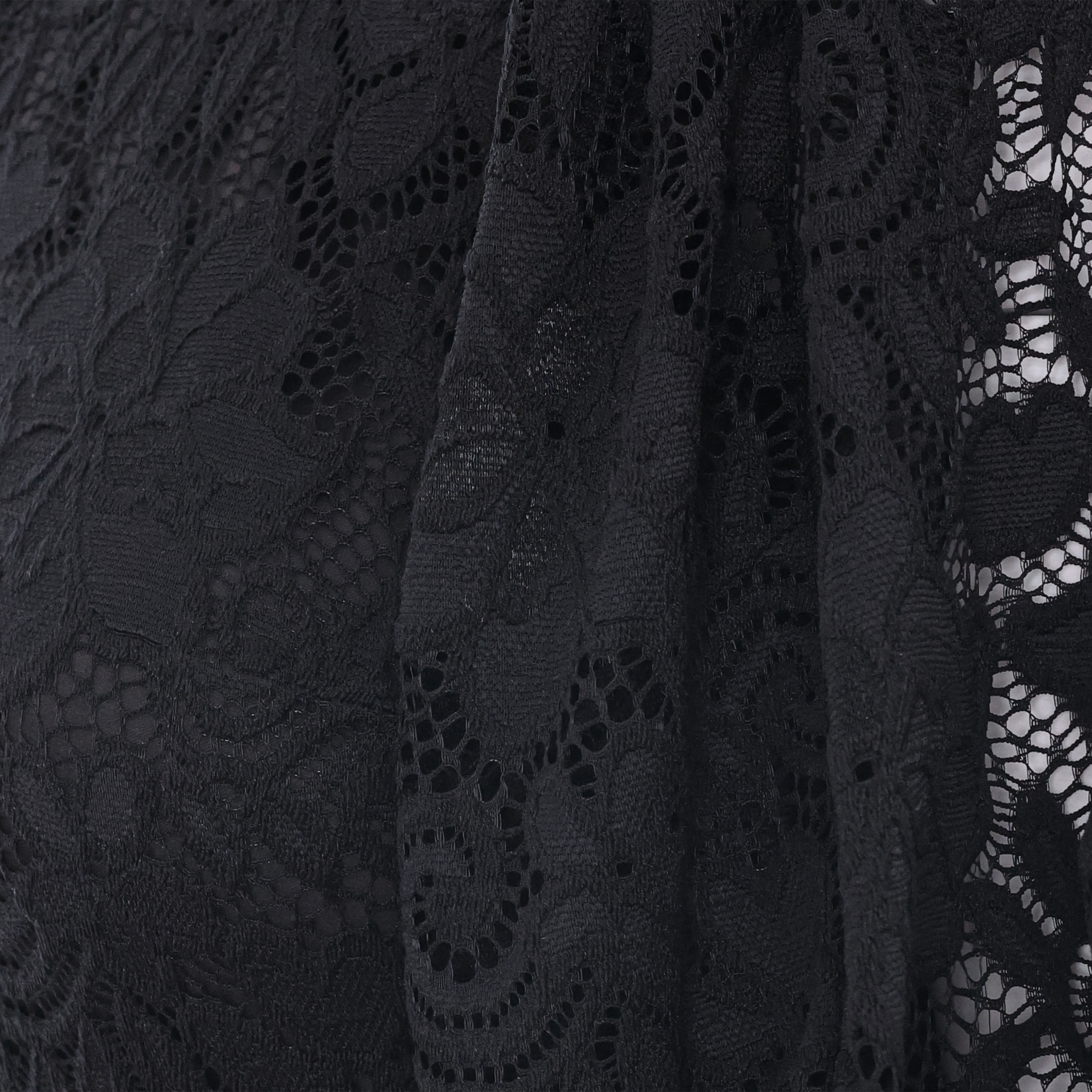 BLACK LACE LONG DRESS