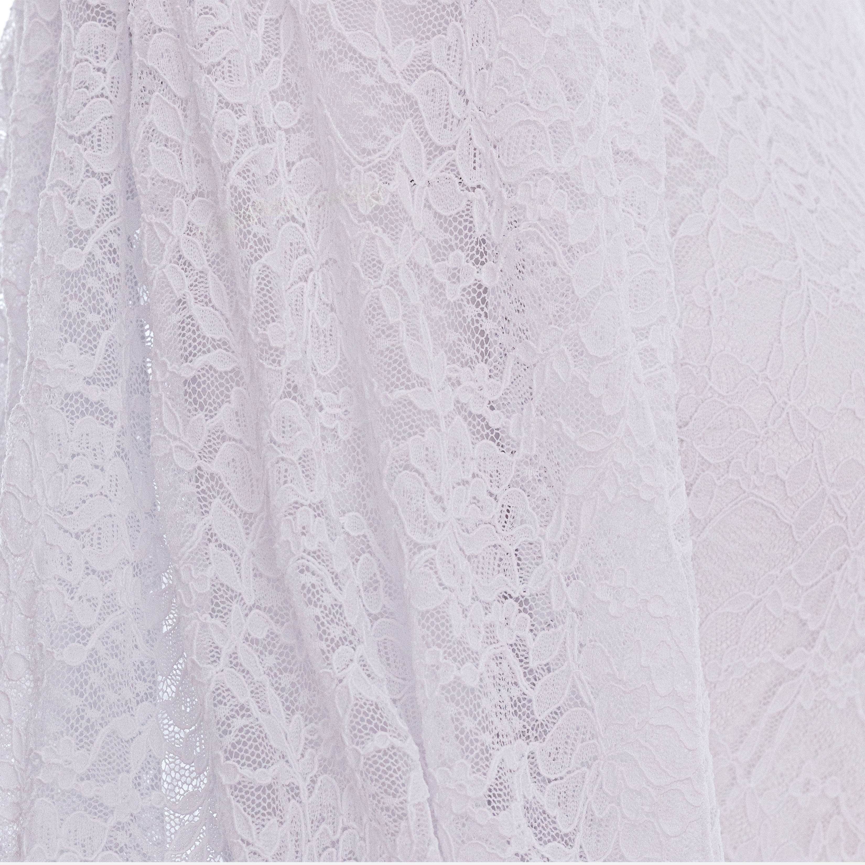 WHITE LACE LONG DRESS