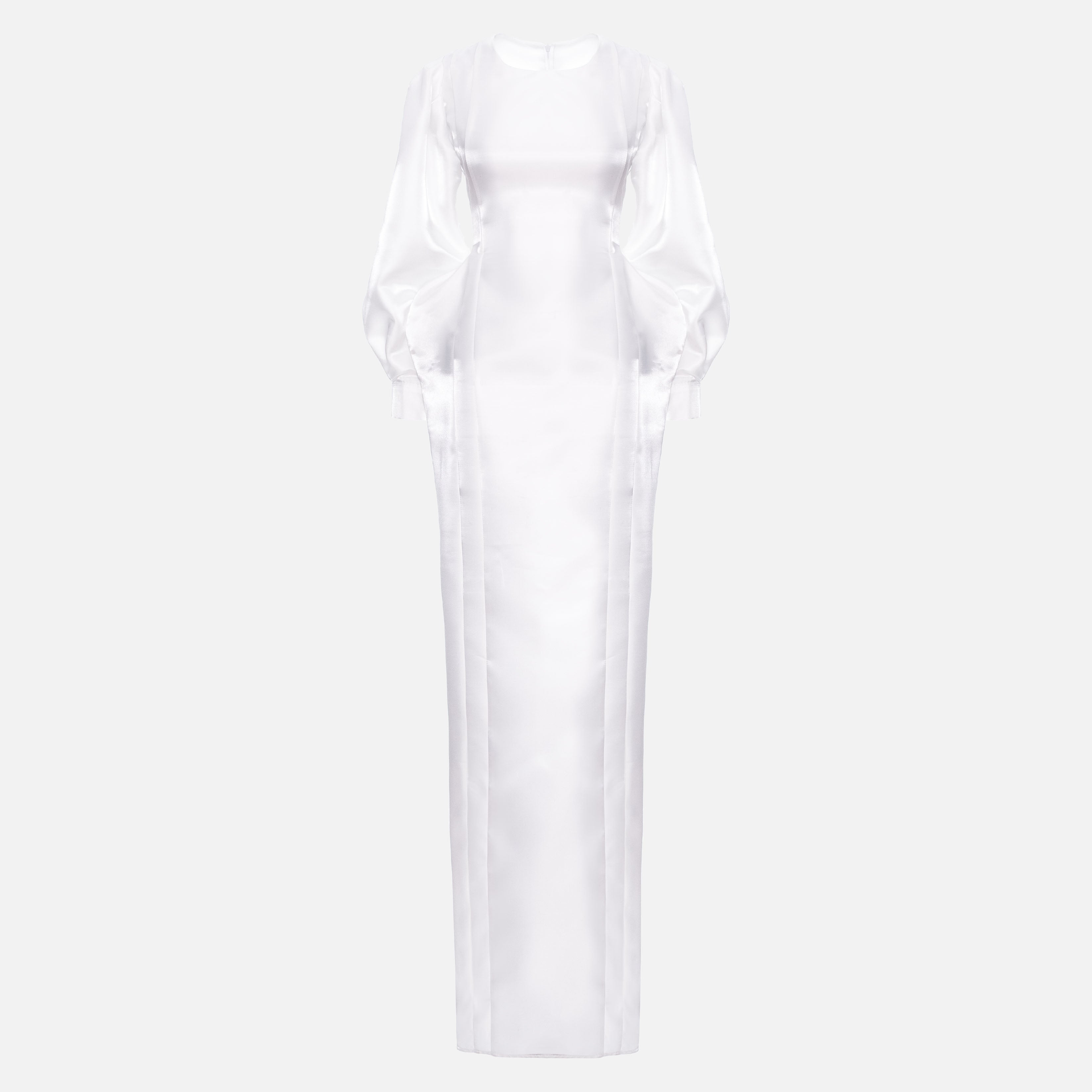 AQUA VICTORIAN-STYLE LONG DRESS