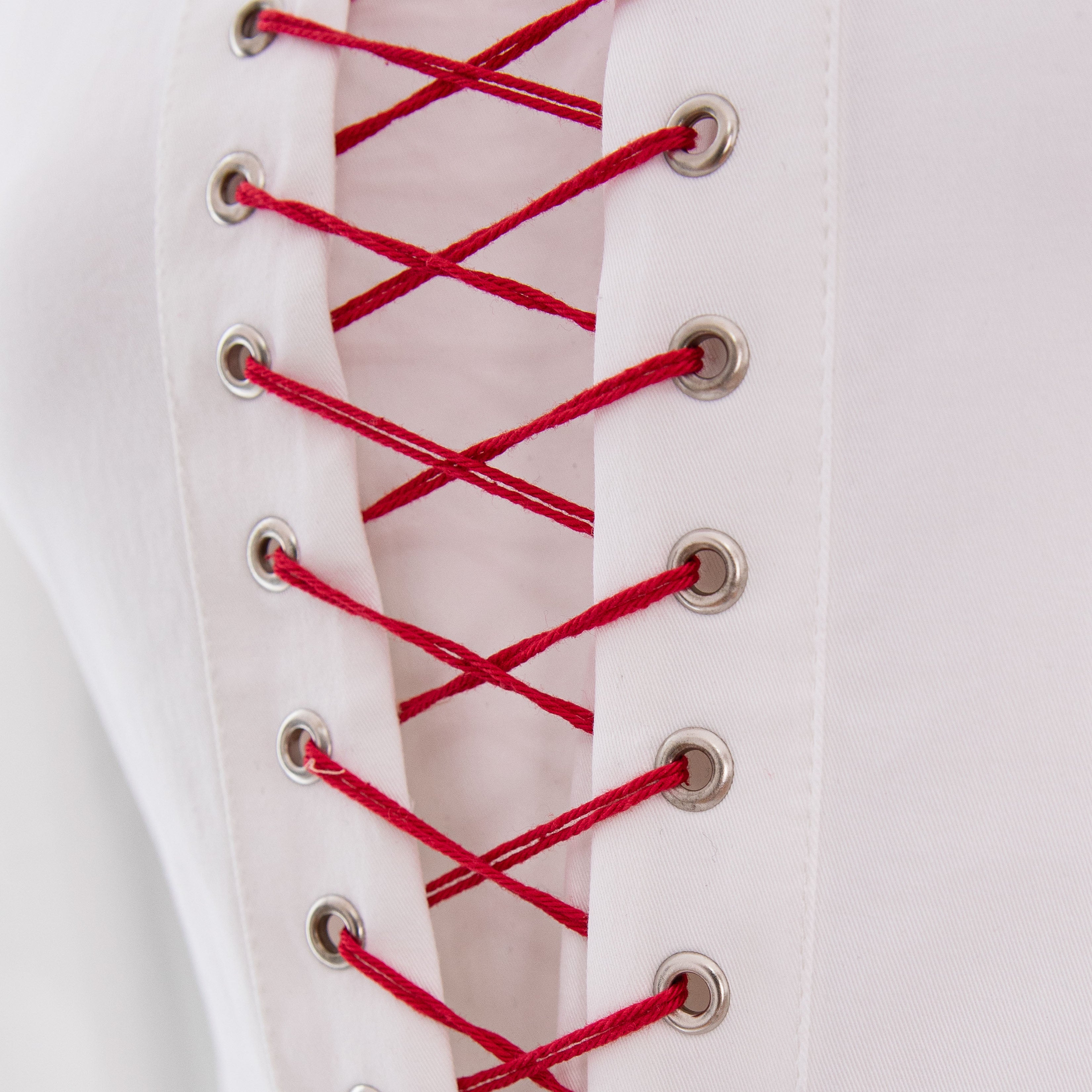 POPLIN LACE-UP SHIRT