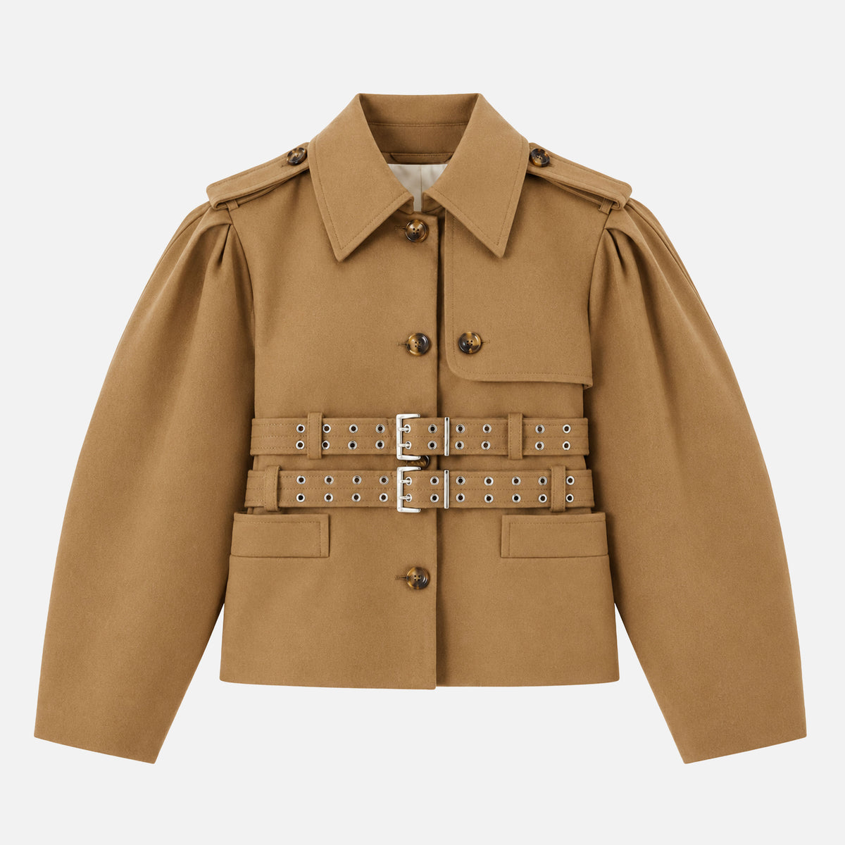 EXTRAFINE WOOL STRUCTURED JACKET