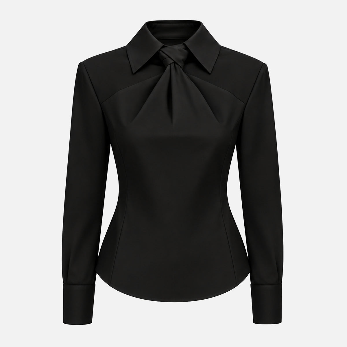 KNOTTED POPLIN SHIRT