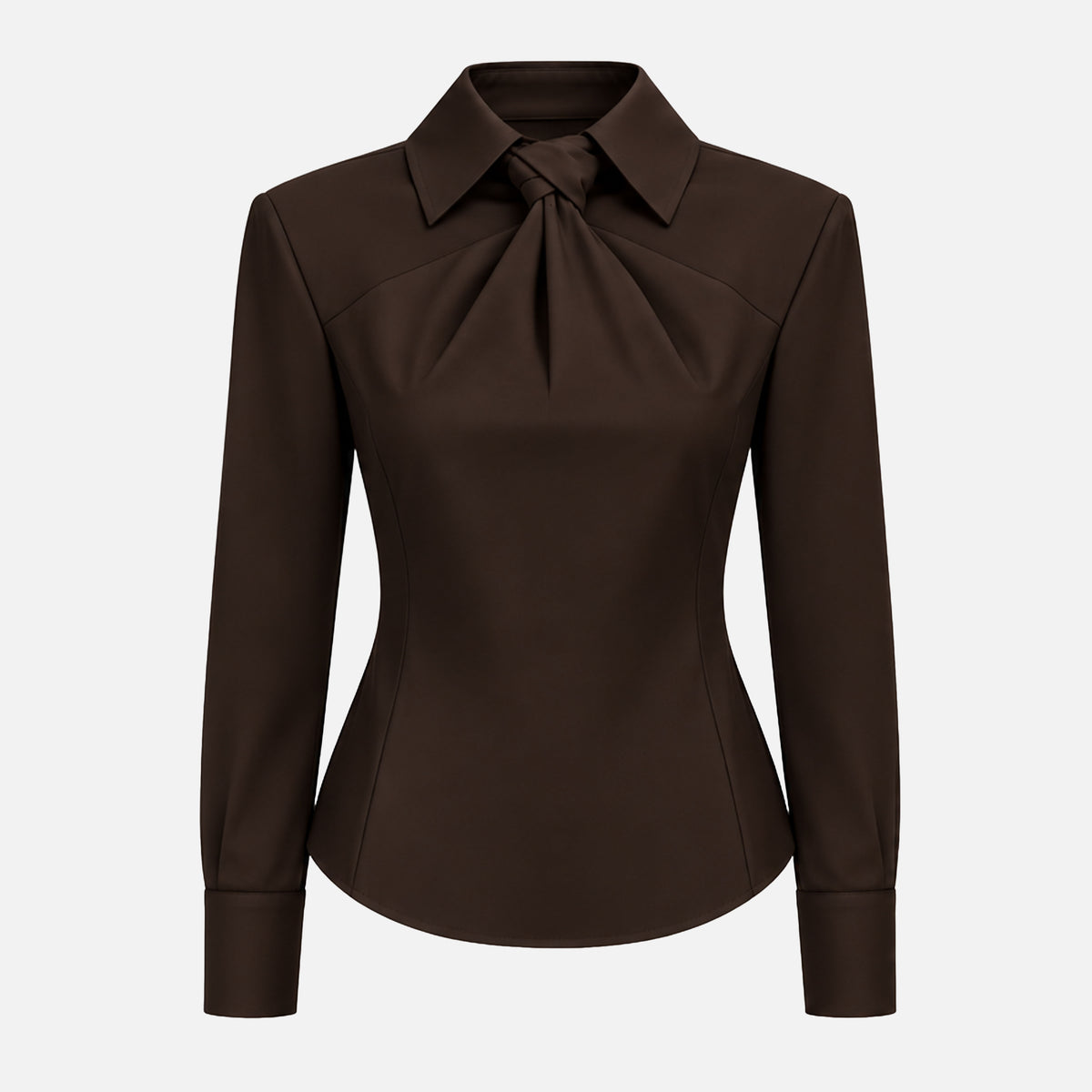 KNOTTED POPLIN SHIRT