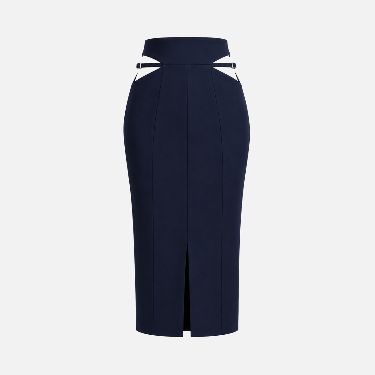SILK MIDI SKIRT