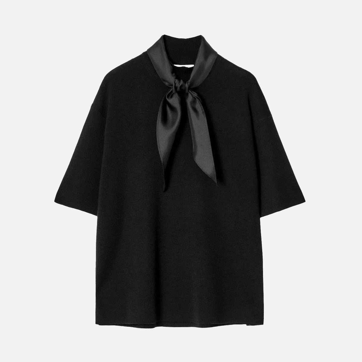 PREMIUM COTTON T-SHIRT WITH SILK SCARF