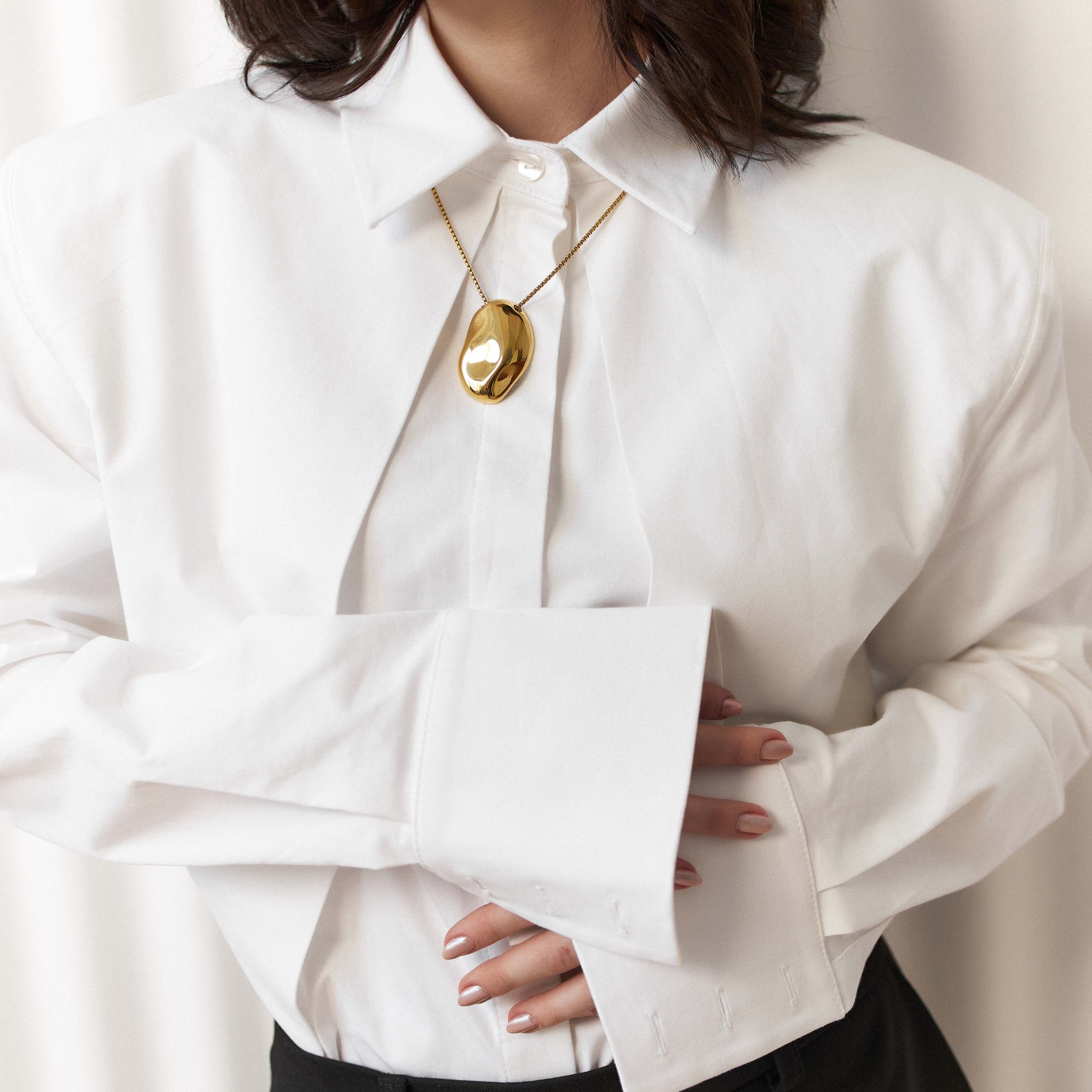 WHITE ARCHITECTURAL SHIRT